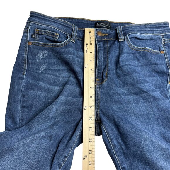 Judy Blue Jeans Sz 32 Relaxed Fit High‎ Rise Dark Wash Stretch 32x27 - Picture 13 of 16